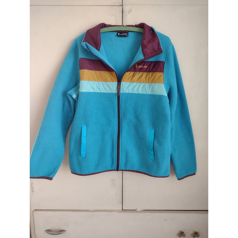 COTOPAXI Teca Fleece XL Full Zip Teal Jacket Gorpcore Outdoor Retro Orange Red